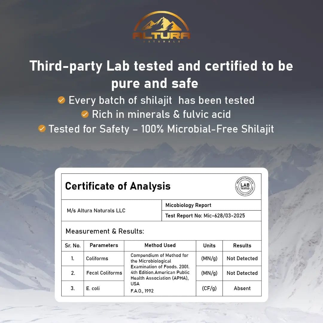Microbiology report Shilajit