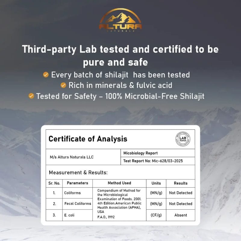 Microbiology report Shilajit